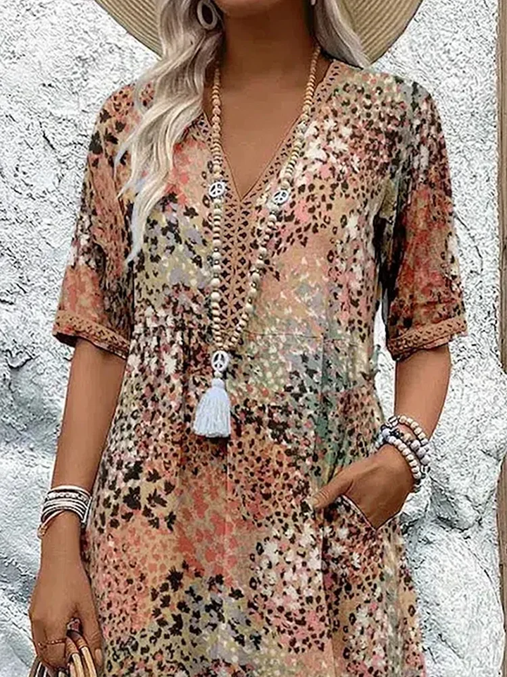 Lisa | Vibrant Mid Length Dress