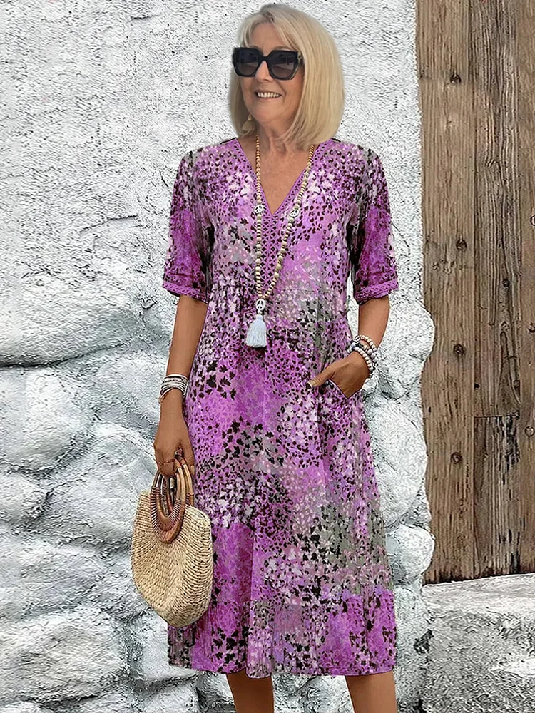 Lisa | Vibrant Mid Length Dress